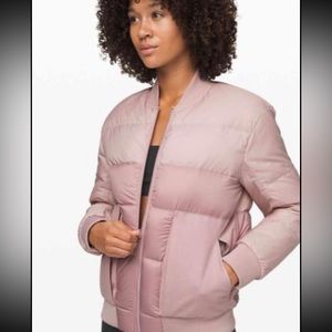 Lululemon roam far waterproof wool bomber size 0